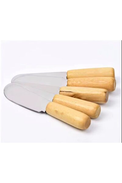 duraçın Ahşap Saplı 6 Adet Mini Sos Bıçağı \ Yağ Sos Reçel Sürme Bıçağı