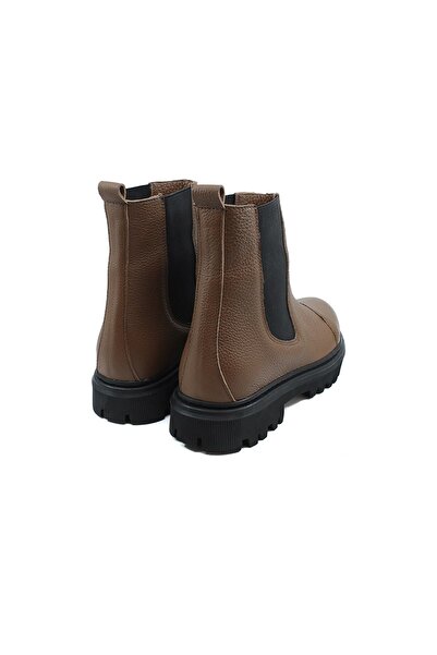 Gusse Kadın Ceviz Hakiki Deri Bot