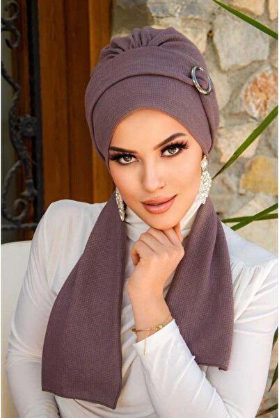 Aişe tesettür Eșarfă cu cataramă din nurcă