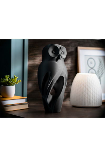 BASKIATÖLYEM BAYKUŞ (OWL) DESEN ŞIK FİGÜR BİBLO DEKOR