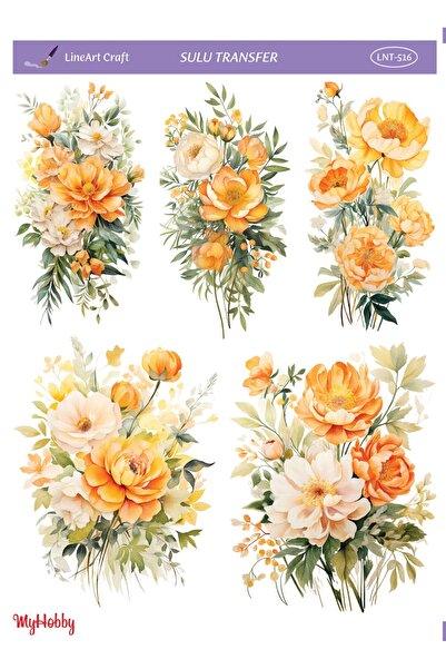 LİNEART Sulu Transfer No:LNT516-25x35cm