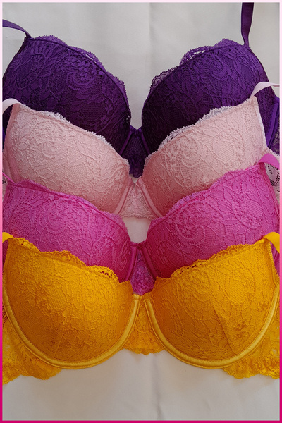 Veille 3'lü Ekonomik Ultra Hafif Balconet Sütyen Takım, C ve B Cup Balenli Yarım Dolgulu Sütyen Takım