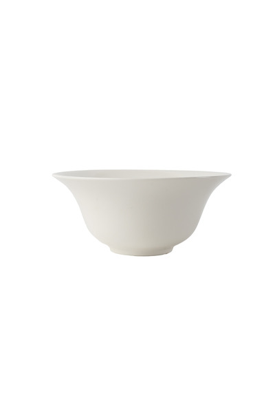 SQUALO Round porcelain bowl with an elegant and modern design - white 19.5x9.5x9 cm