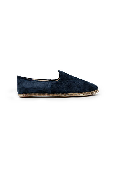 Anka’s Tegin Midnight Blue Erkek Deri Loafer | El Yapımı Lacivert Süet, Rahat Günlük Ayakkabı