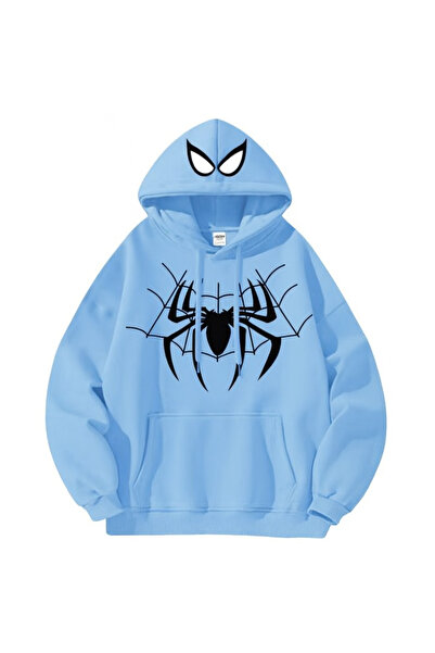 CLASSY.MODA Φούτερ με κουκούλα Unisex με 3 κλωστές με τσέπη καγκουρό με στάμπ...