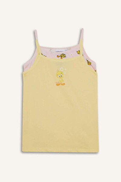 DeFacto Girl's Looney Tunes 2-Pack Undershirts (25 Au)