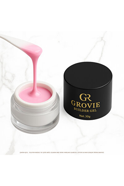 Grovie BUILDER GEL LOTUS PİNK 008 | PROFESYONEL PROTEZ TIRNAK JELİ