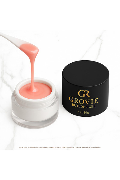 Grovie BUILDER GEL PEACH PINK 004 | PROFESYONEL PROTEZ TIRNAK JELİ