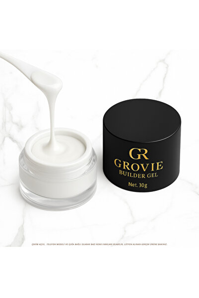Grovie BUILDER GEL LVORY WHİTE 002 | PROFESYONEL PROTEZ TIRNAK JELİ
