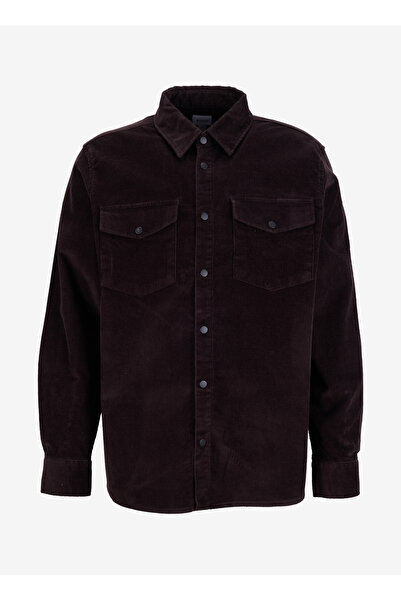 Mustang Relaxed Kahve Fitilli Erkek Gömlek M5WM-GML1807