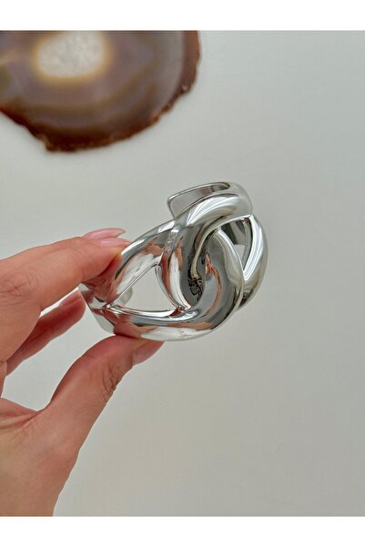 YOUES JEWELRY Kadın Kalın Kelepçe Bileklik Akrilik Kelepçe Bileklik