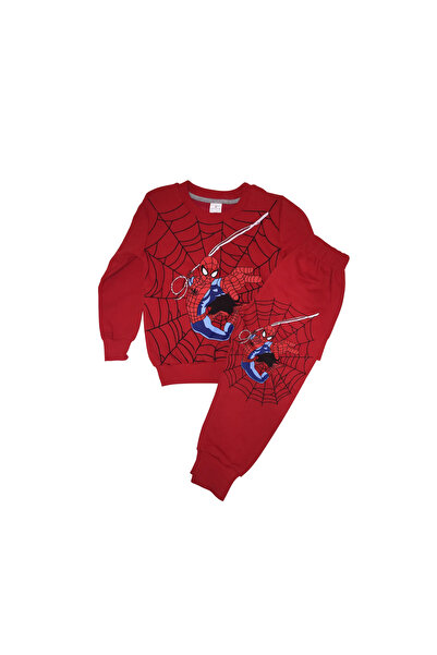 ConalBRT BİR BEDEN BÜYÜK ALIN Örümcek Adam Baskılı Uzun Kollu Çocuk Takım – Jogger Paça