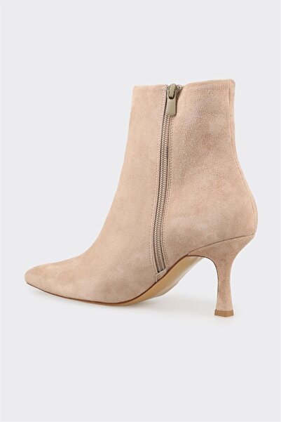 Elle Shoes Vizon Deri Kadın Klasik Bot