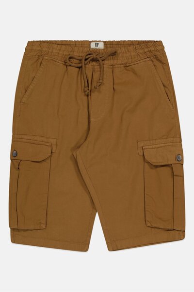 DeFacto Men Plain Cargo Shorts, Brown