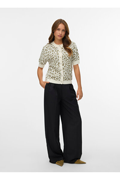 Vero Moda Bisiklet Yaka Normal Çok Renkli Kazak Kadın VMTRES BIEN 2/4 O-NECK CARDIGAN