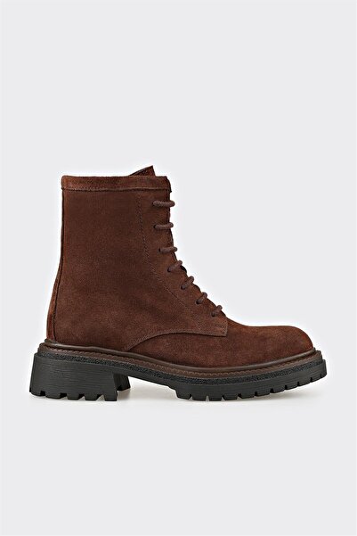 Elle Shoes Kahve Deri Kadın Günlük Bot