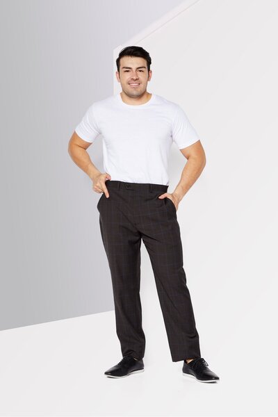 Ralph Lauren Men Classic Fit Sloid Dress, Pant Brown