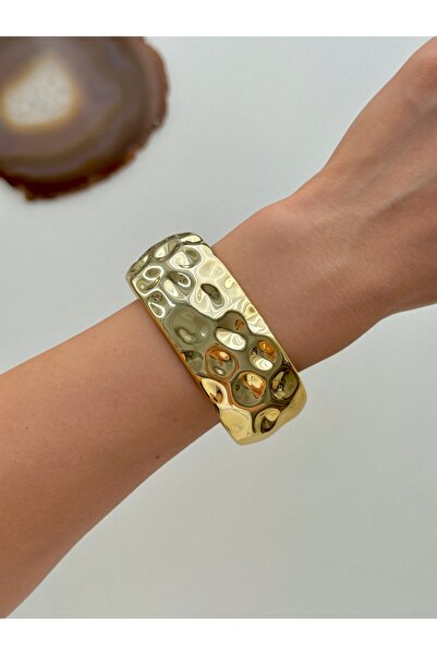 YOUES JEWELRY Kadın Kalın Kelepçe Bileklik Akrilik Kelepçe Bileklik