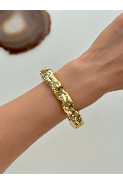 YOUES JEWELRY Kadın Kalın Kelepçe Bileklik Akrilik Kelepçe Bileklik