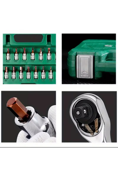 Lisinya 108-Piece Professional Socket Set Shiny Product ()