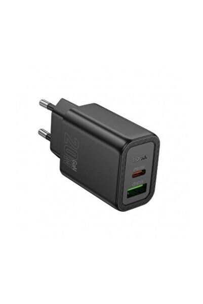 Hoco Incarcator Retea N61 20W 3A 1 x USB-A - 1 x USB-C Negru