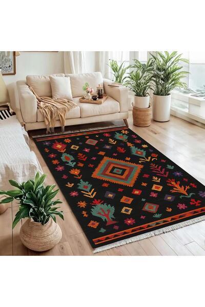 Markaev Bohem Motifli Vintage Dokuma Taban Halı 378 YNG