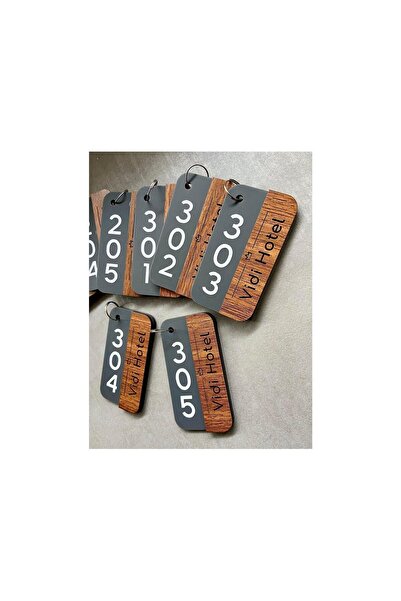 Yönline 10 Adet Kişiselleştirilebilir Anahtarlık, Otel, Pansiyon, Yurt, Butik...