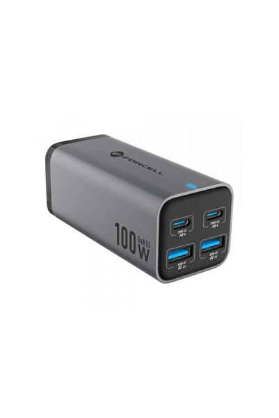 Forcell Incarcator Statie F-ENERGY GaN III VT-51 100W 5A 2 x USB-A - 2 x USB-...