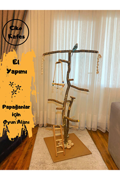 Ciko Kafes Bird Playground with Detachable Parts