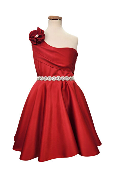 fantasialand Corset Occasion Dress for Girls, Iris Model, Red Color