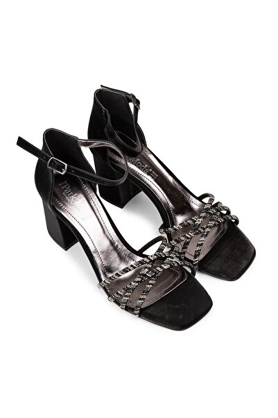 Deery Pantofi rochii de seară negri de damă 