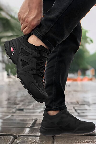 SİHİRLİ AYAKKABI +7 CM Boy Uzatan Gizli Topuk Siyah Füme Cross X Outdoor Trek...