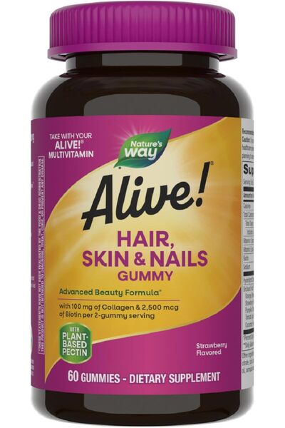 Nature's Way Alive! Hair, Skin & Nail Advanced Beauty Formula (60 Gummies) 60...