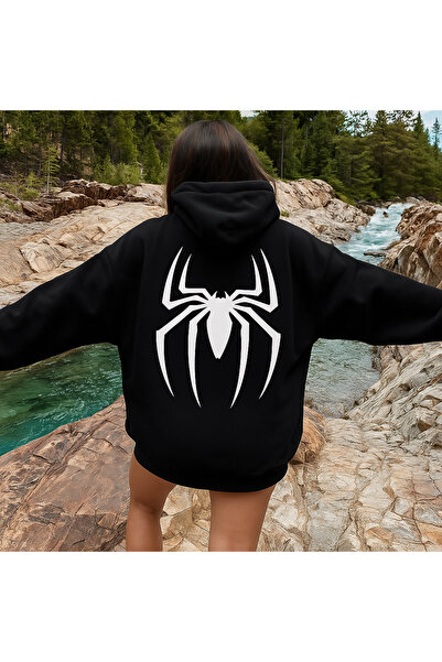 CLASSY.MODA Φούτερ με κουκούλα με 3 κλωστές Unisex με τσέπη καγκουρό, μεγάλο ...