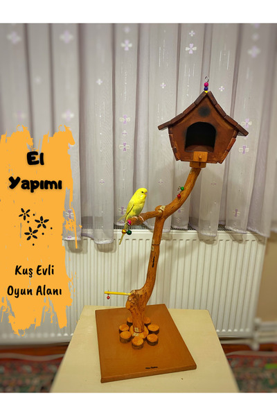 Ciko Kafes Kuşlar İçin Ev Modelli Oyun Alanı