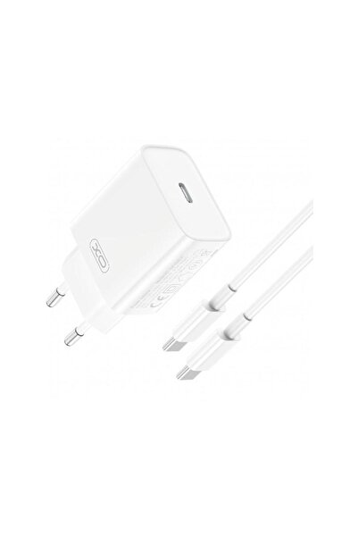 XO Design Incarcator Retea Cu Cablu USB-C CE15 20W 3A 1 x USB-C Alb