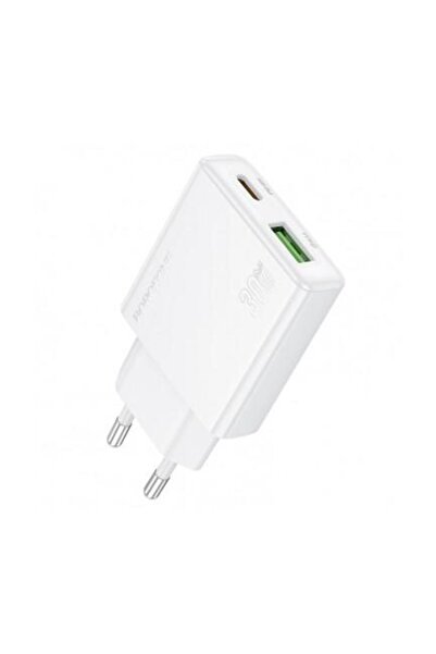 Borofone Incarcator Retea BN25 Wish 30W 3A 1 x USB-A - 1 x USB-C Alb