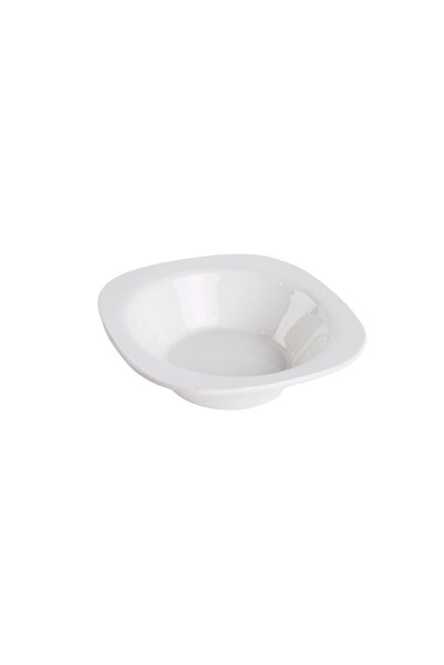 SQUALO Square (porcelain) bowl with an elegant and modern design - white 16.5x16.5x5 cm