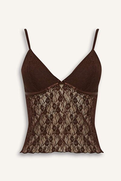 DeFacto Fall in Love Lace Tank Top F7643Ax25Au