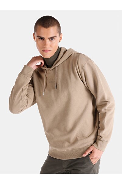 Colin's Світшот Comfort Fit Erkek Bej