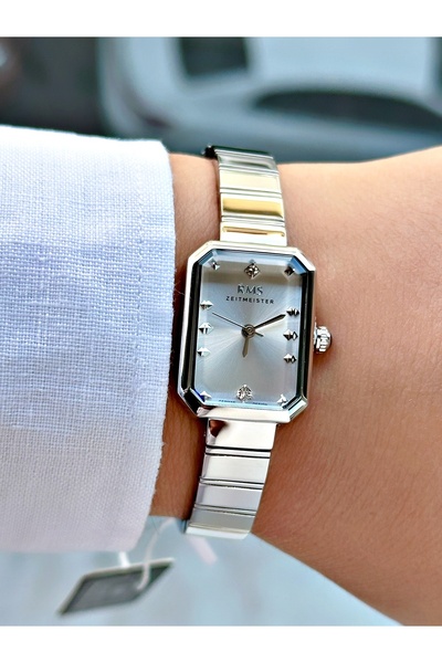 Romanson Special Design Steel Band Steel Case Silver Color Women Wristwatch 2050.01Mr