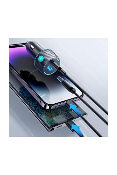 Joyroom Incarcator Auto JR-CCN01 60W 3A 1 x USB-A - 1 x USB-C Negru