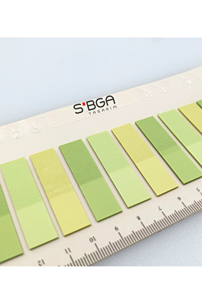 sibga tasarım Transparent Green Tones Colored Postit Post-It Post It. Bookmark Bookmark Post-It Sticker Note Paper