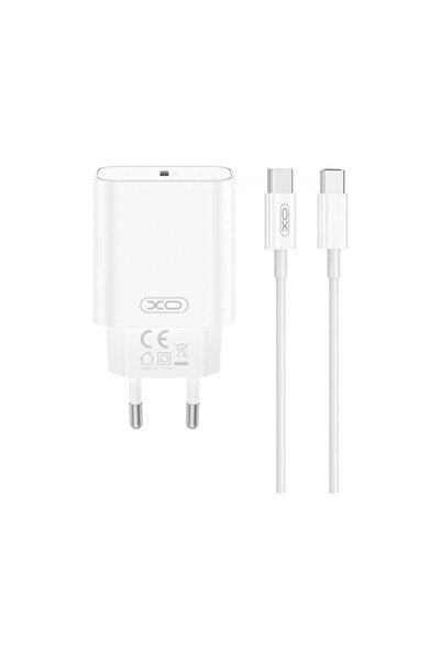 XO Design Incarcator Retea Cu Cablu USB-C CE32 20W 3A 1 x USB-C Alb