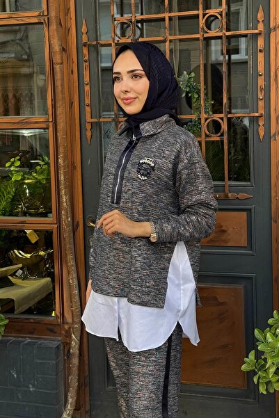 Moodbasic Pantolonlu Takım MB24.697 Lacivert