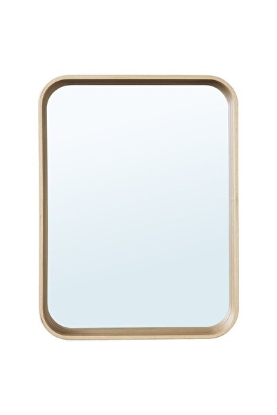 IKEA DVÄRGSYREN Mirror, oak veneer, 28 x 37 cm