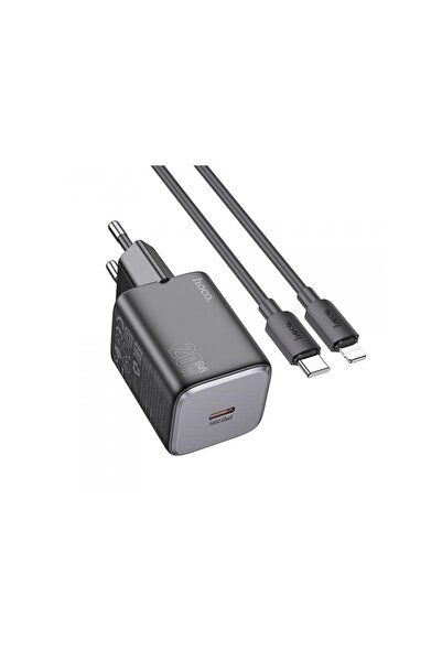Hoco Incarcator Retea Cu Cablu Lightning N40 20W 3A 1 x USB-C Negru