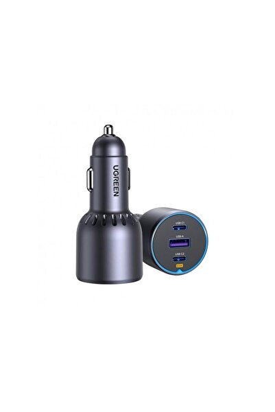 Ugreen Car Charger EC703 75W 3.25A 1 x USB-A - 2 x USB-C Black