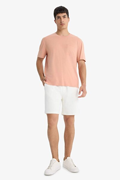 DeFacto Μπλουζάκι με κοντό μανίκι με λαιμόκοψη F9767AX25SM