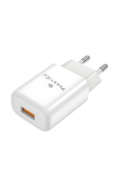PRESTICO Incarcator Retea F7 12W 2.4A 1 x USB-A Alb
